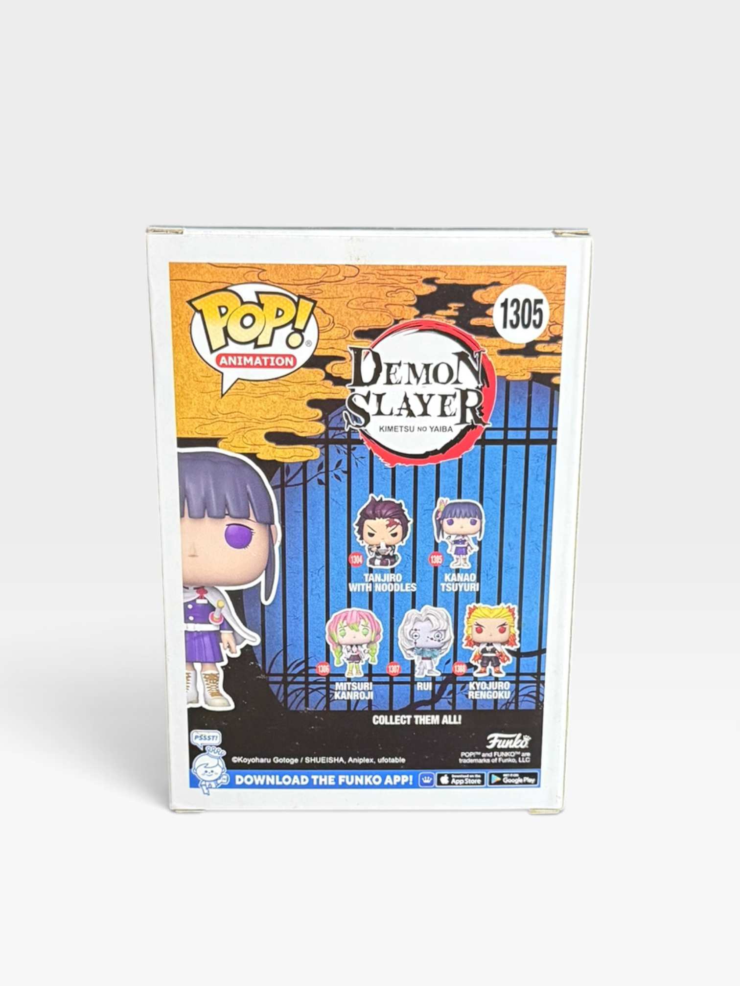 Kanao Tsuyuri A Barnes & Nobles Exclusive Glow In The Dark #1305 Funko Pop Demon Slayer