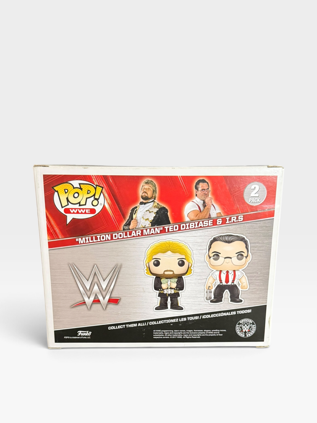 Million Dollar Man Ted Dibiase & I.R.S 2Pack Walgreens Exclusive Funko Pop WWE