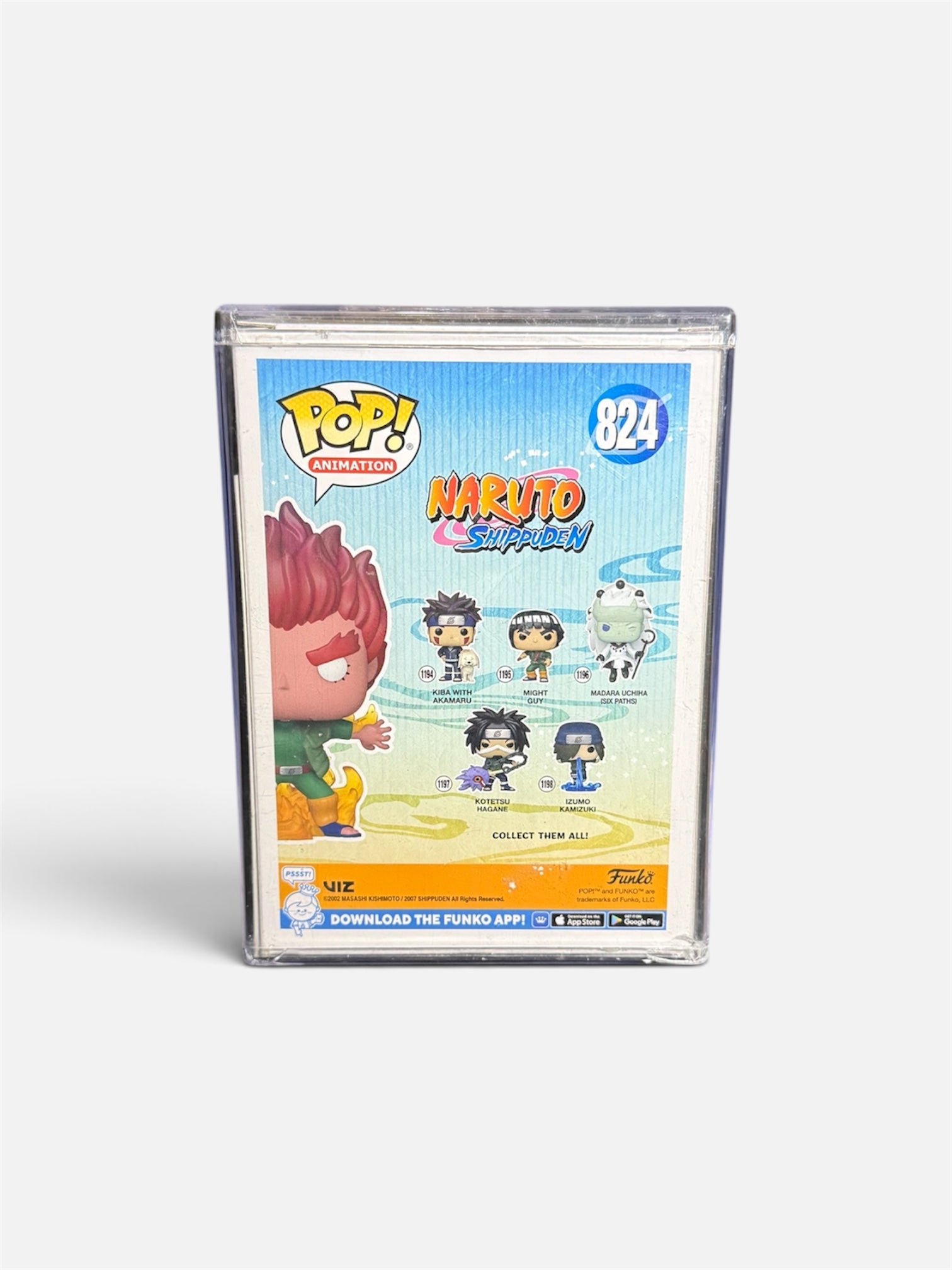 Might Guy (Eight Inner Gates) Chalice Collectibles Exclusive Glow In The Dark • Signed By Skip Stellrecht • #824 Funko Pop