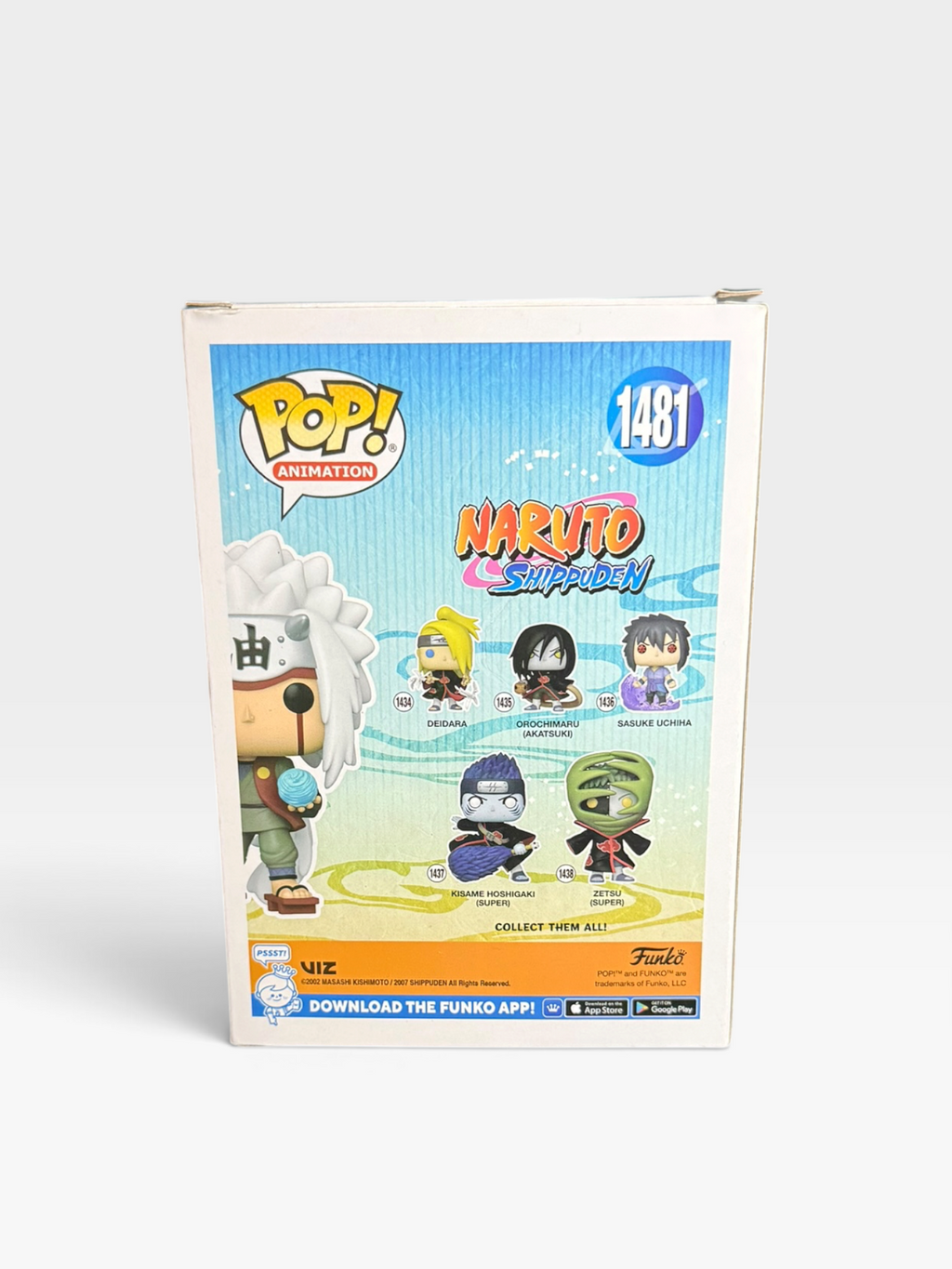 Jiraiya Entertainment Earth Exclusive Glow In The Dark #1481 Funko Pop Naruto